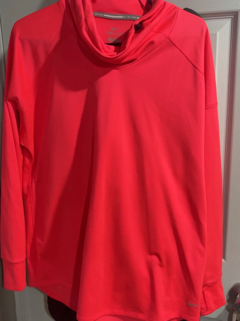 Nike Women's Neon Pink Cowl Neck Pullover